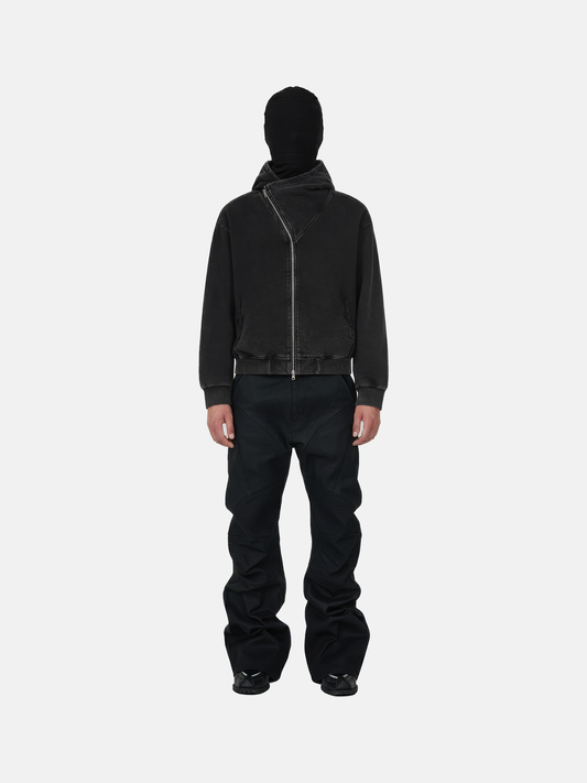 Black Asymmetric Hoodie