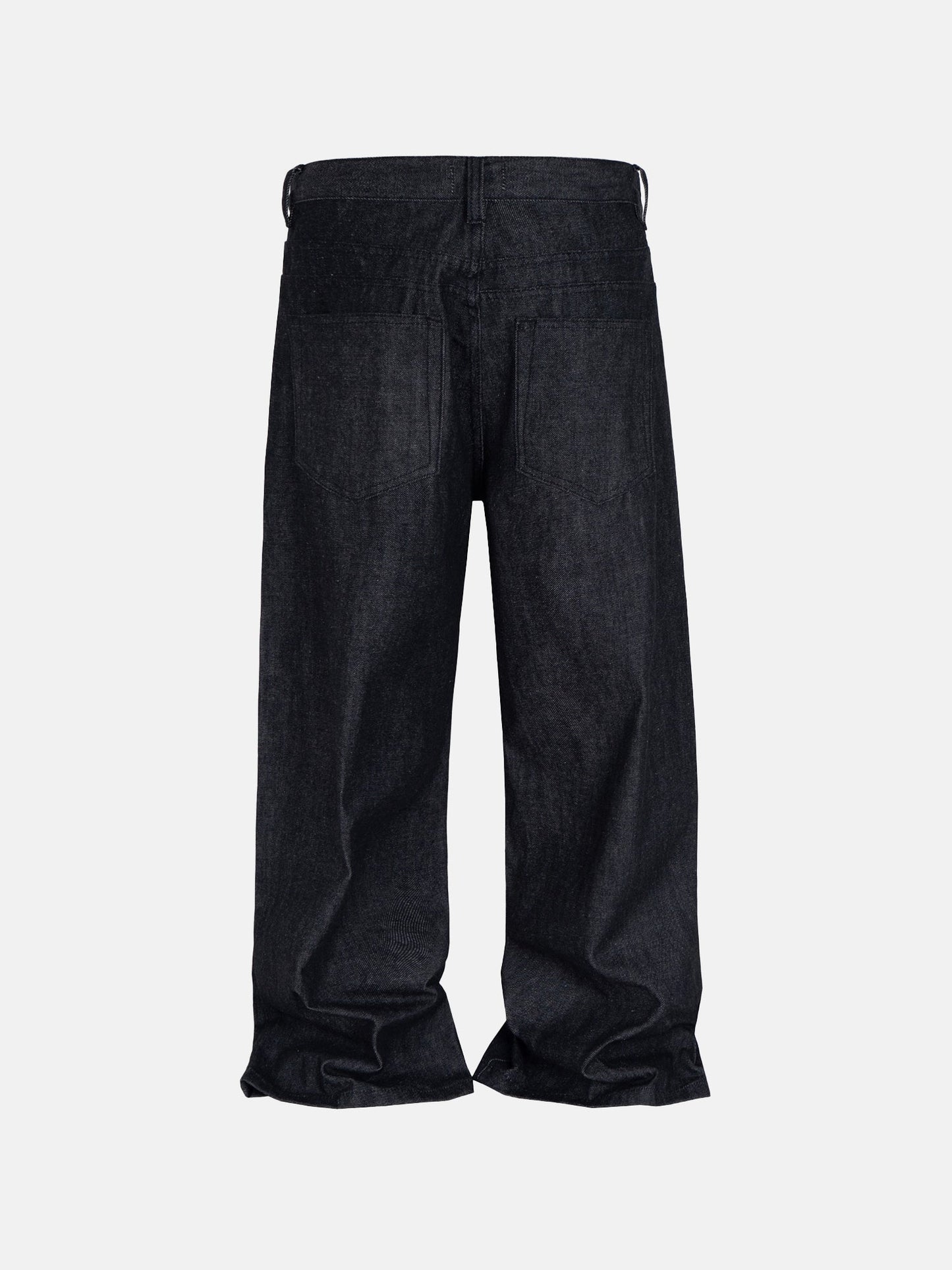 Button-Fly Wide Jeans