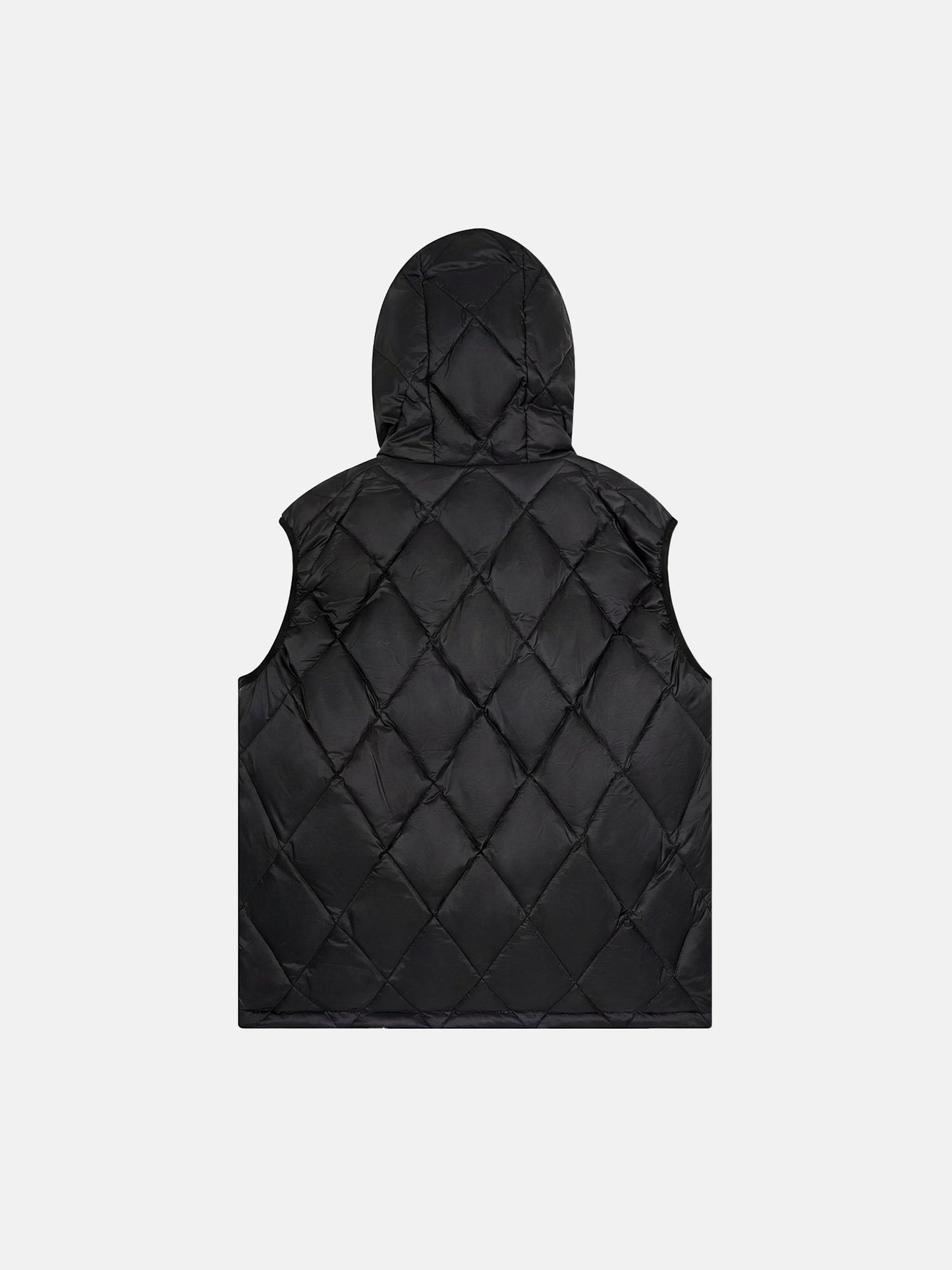 Glacier Diamond Quilt Hooded Vest