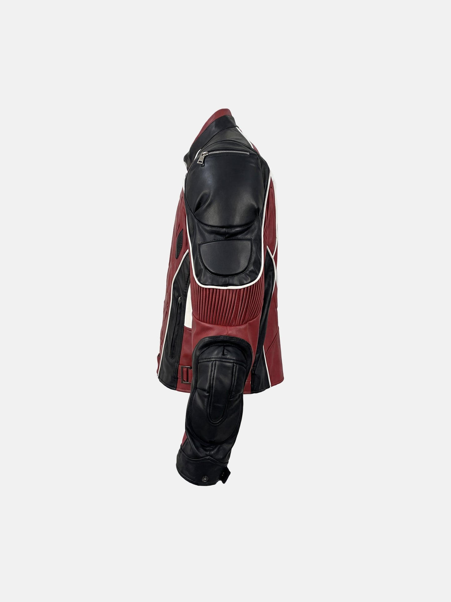 Red Black Moto Jacket