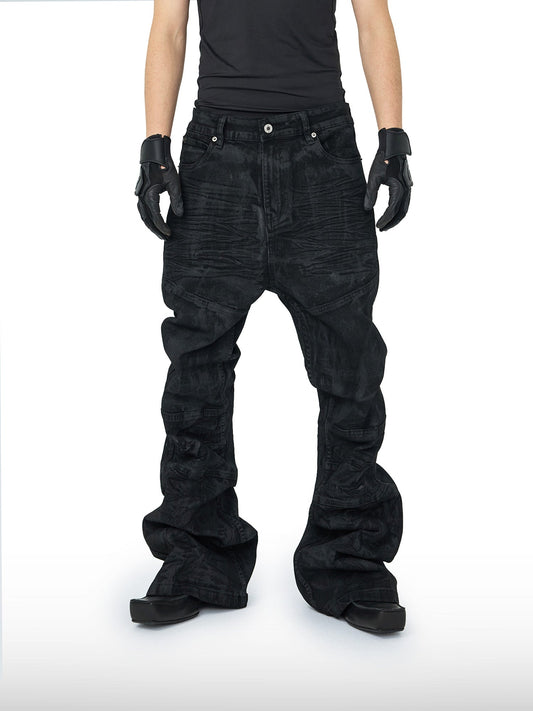 Wrinkled & Waxed Pants