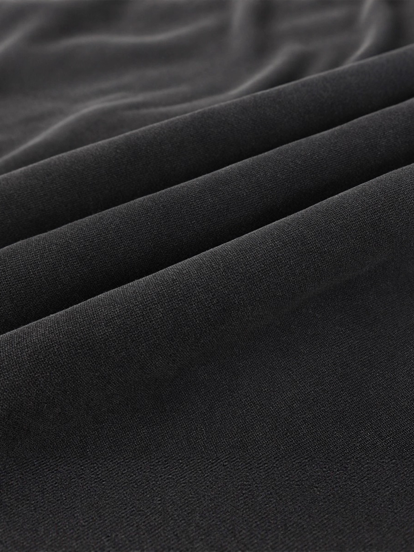 Black Wave Seam Hoodie