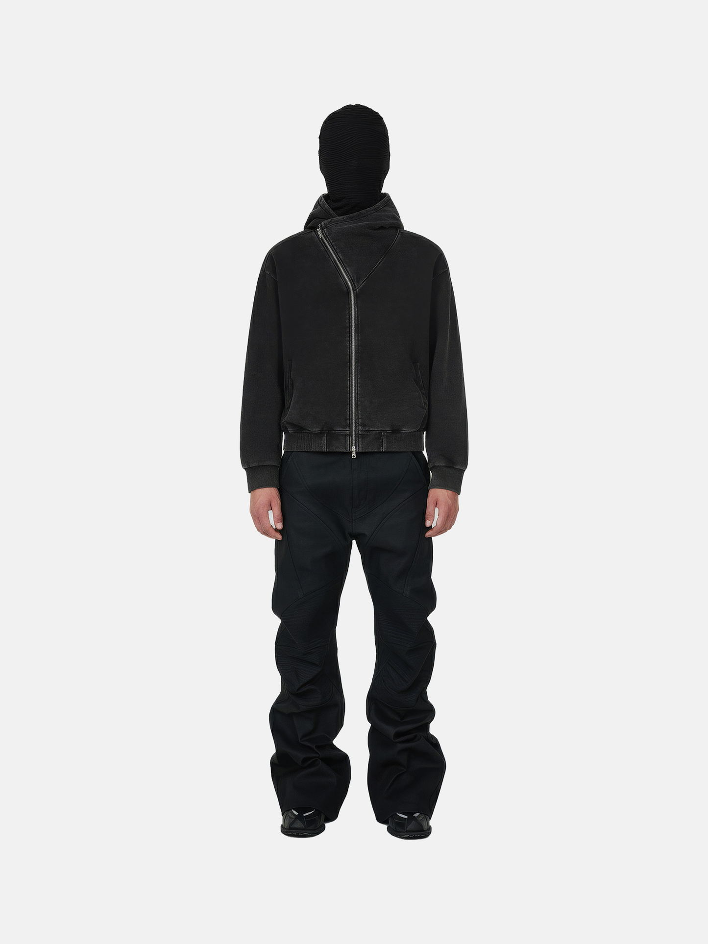 Black Asymmetric Hoodie