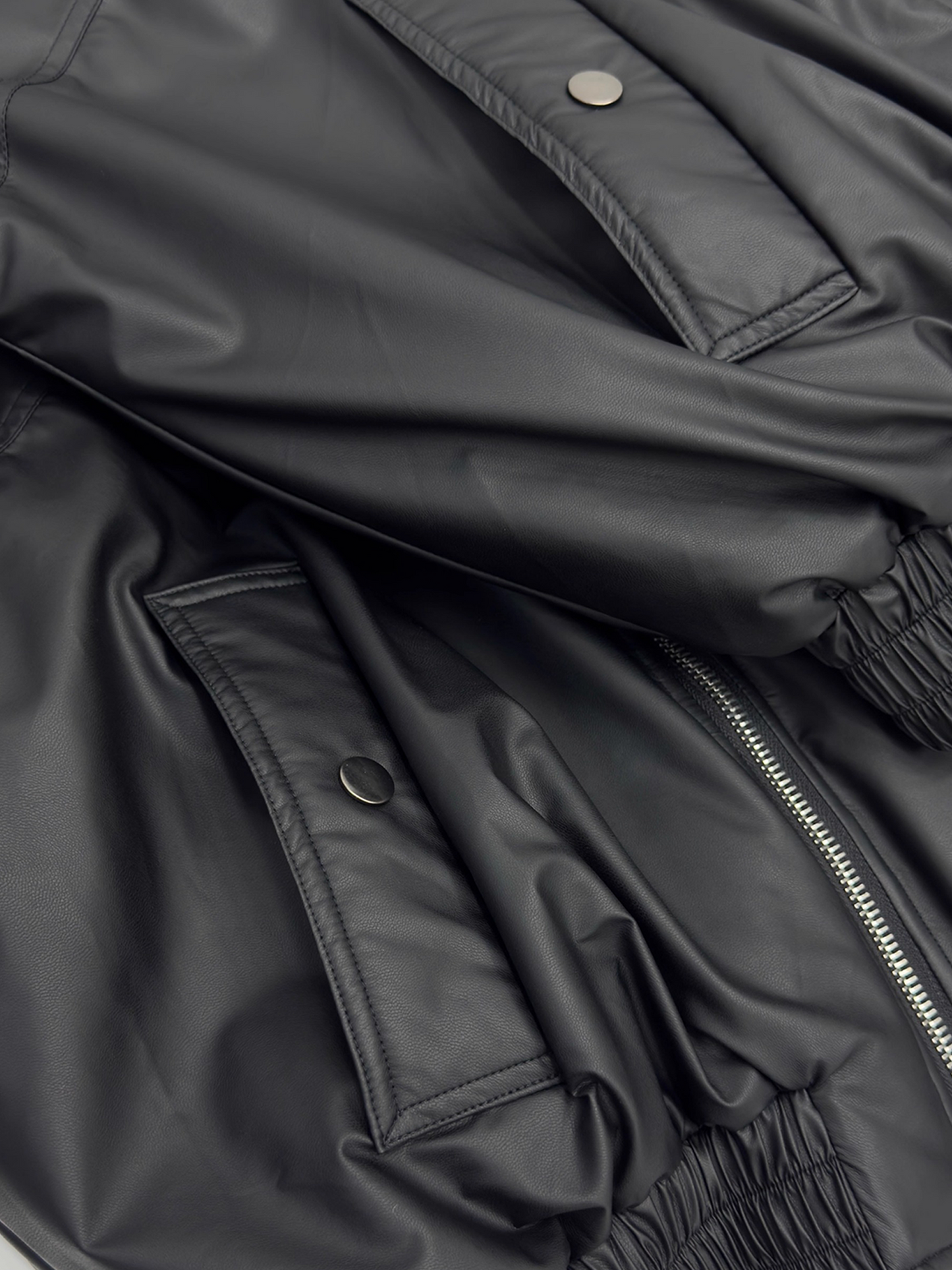 Black Padded Hooded Jacket