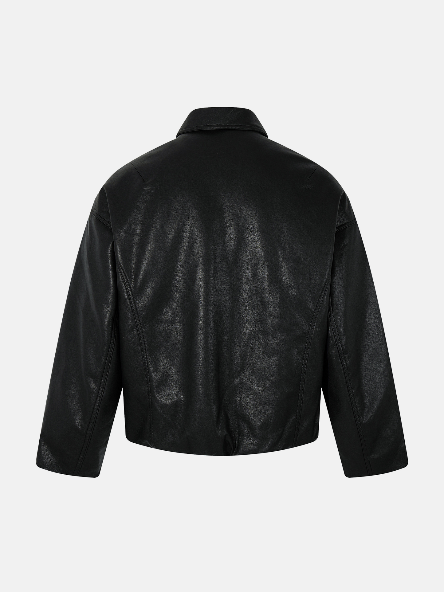 Collared Leather Jacket
