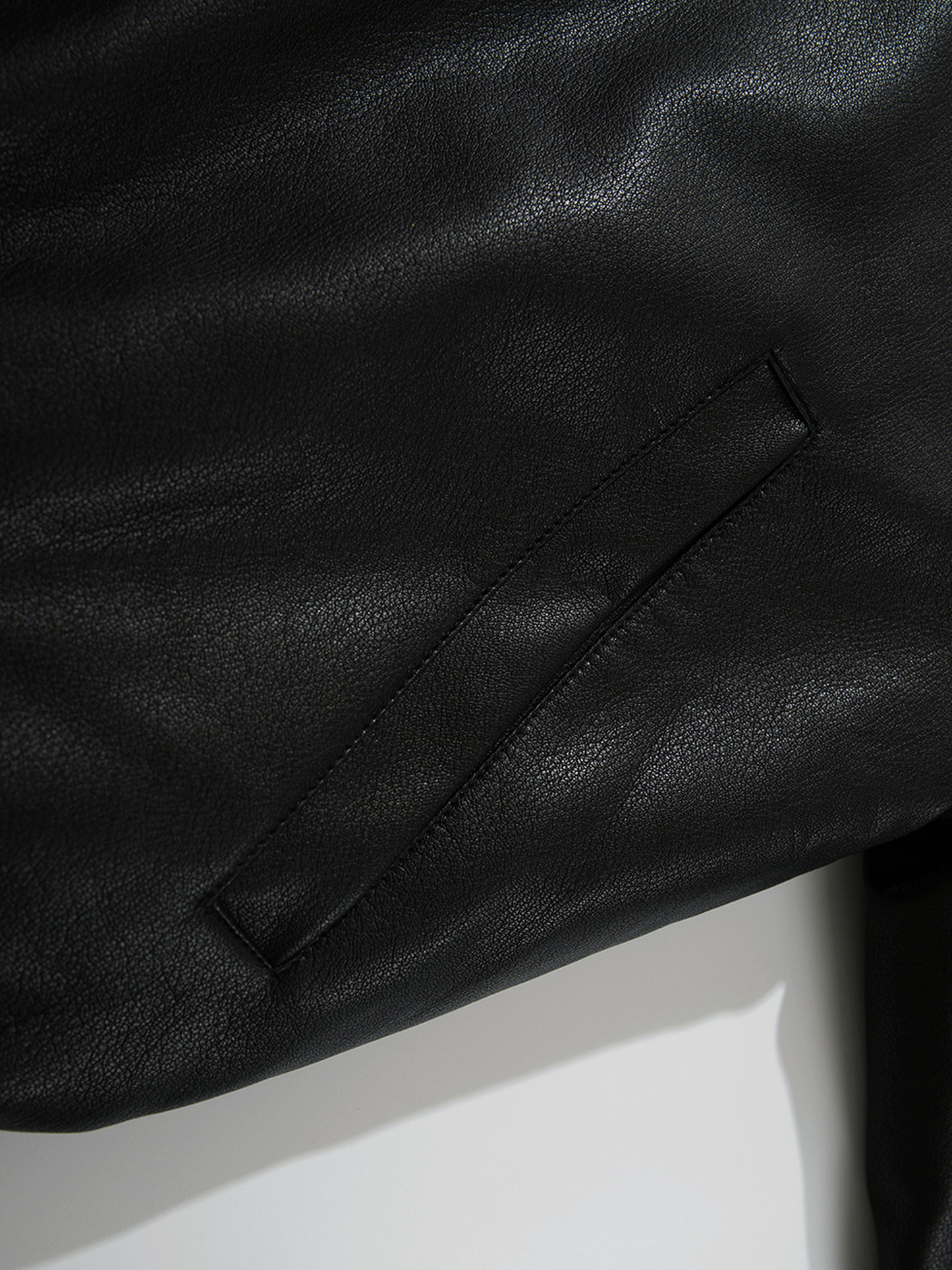 Collared Leather Jacket