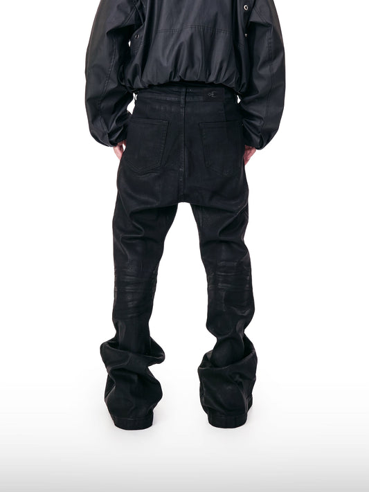 Coated Flare Jeans