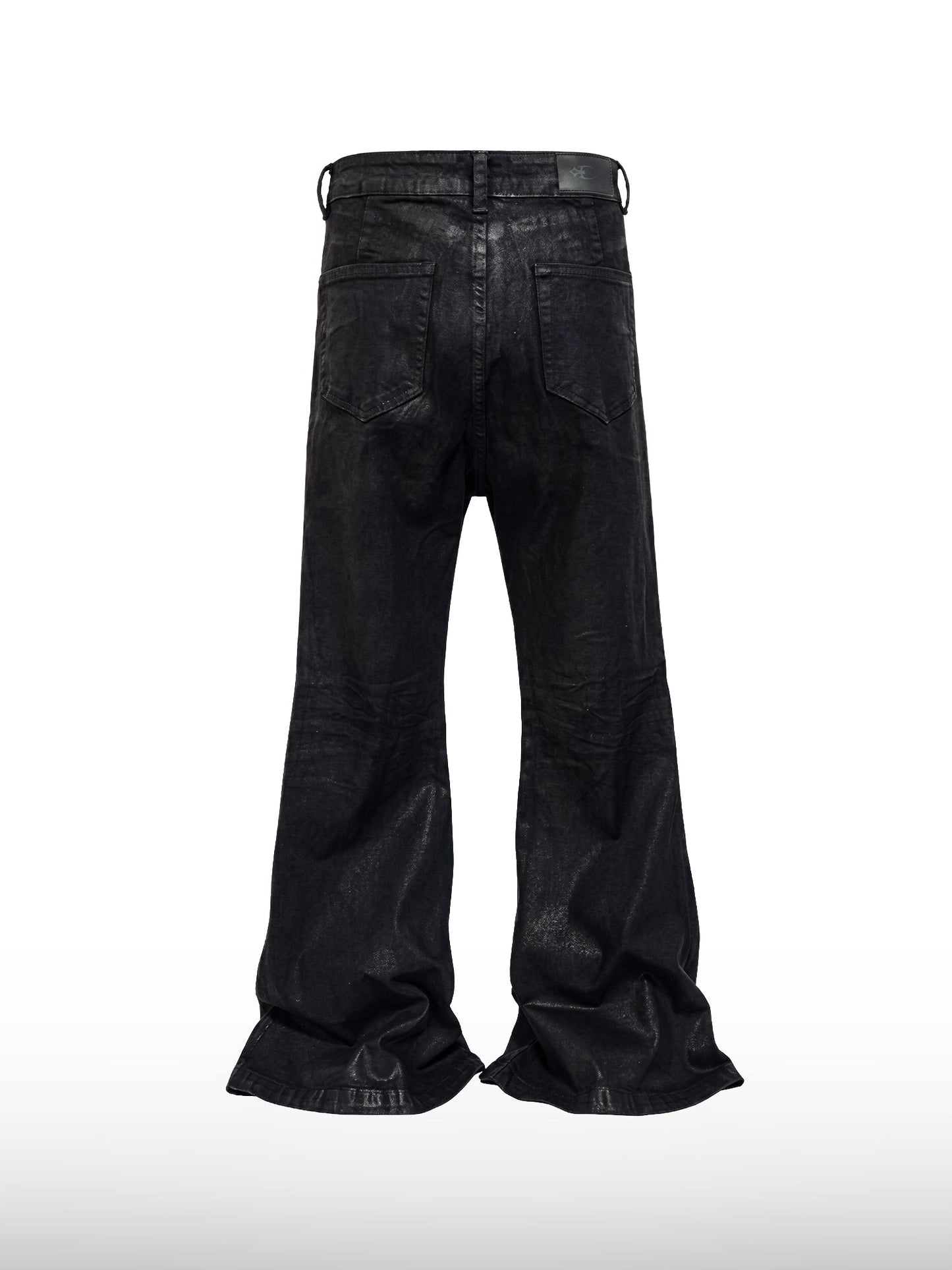 Coated Flare Jeans