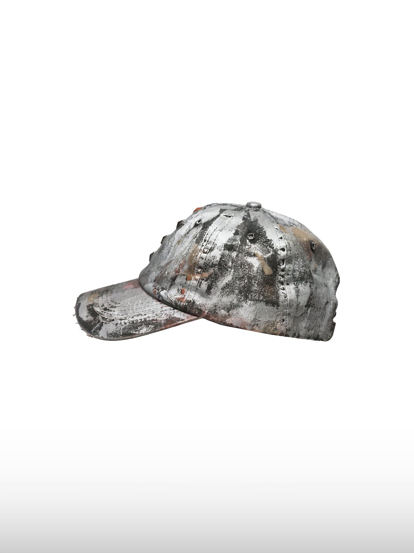 Distressed Rivet Cross Cap