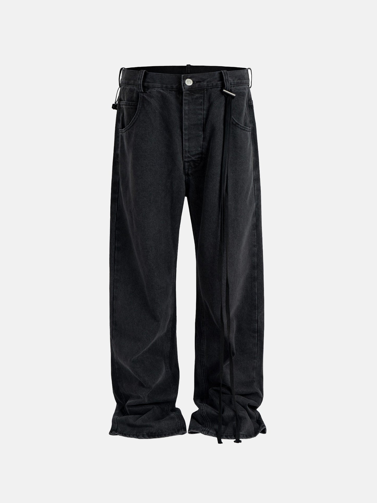 Drape Black Jeans