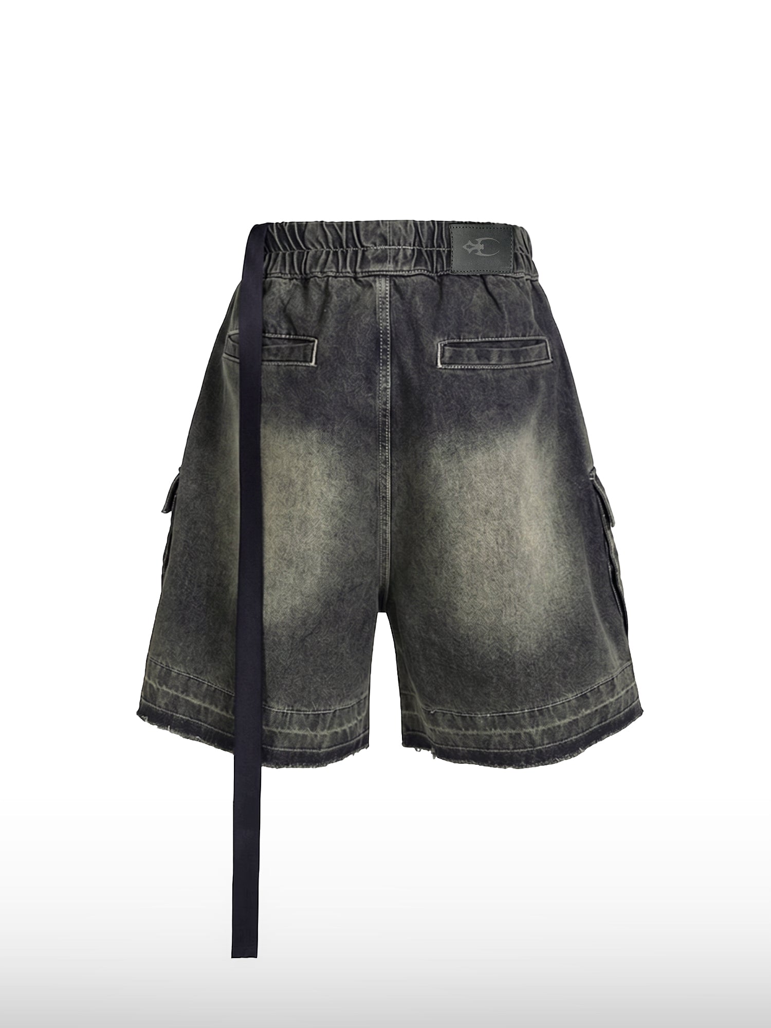 Drawstring Denim Shorts