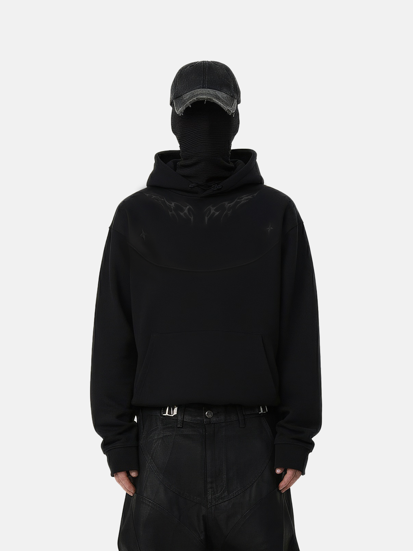 Flame Embroidered Hoodie