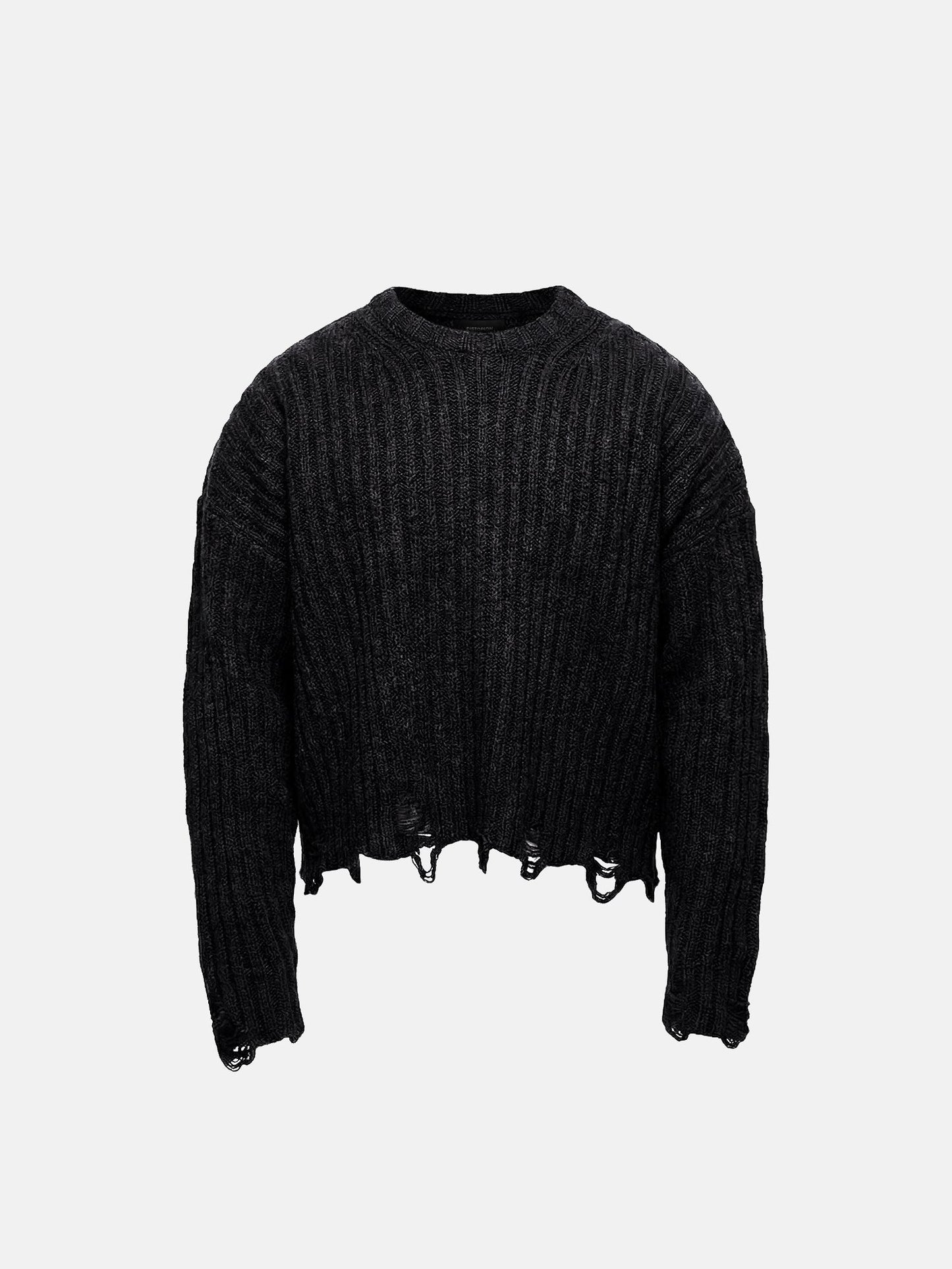 Frayed Edge Crop Sweater