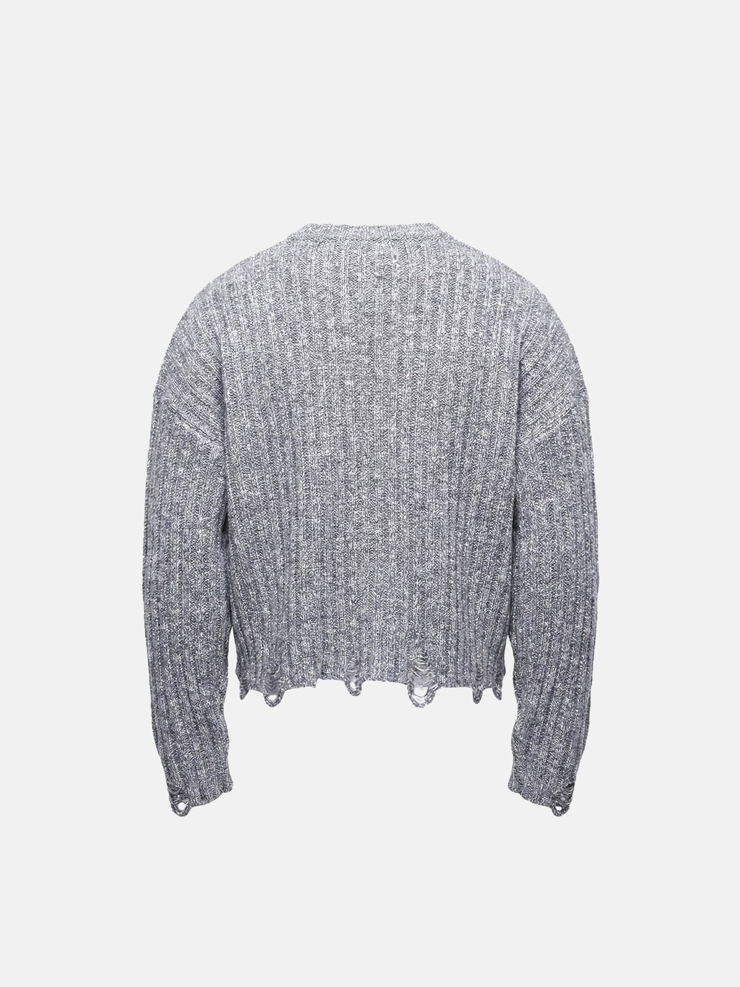 Frayed Edge Crop Sweater