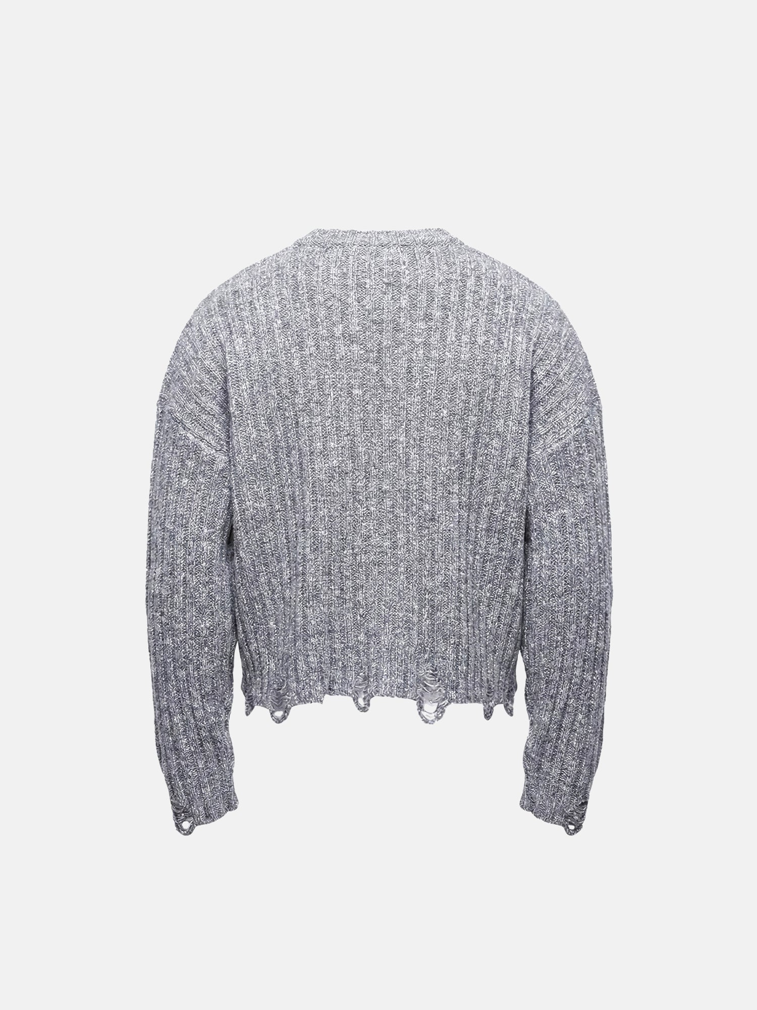 Frayed Edge Crop Sweater