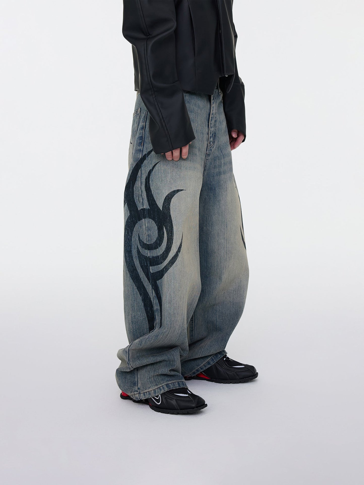 Faded Tribal Jeans