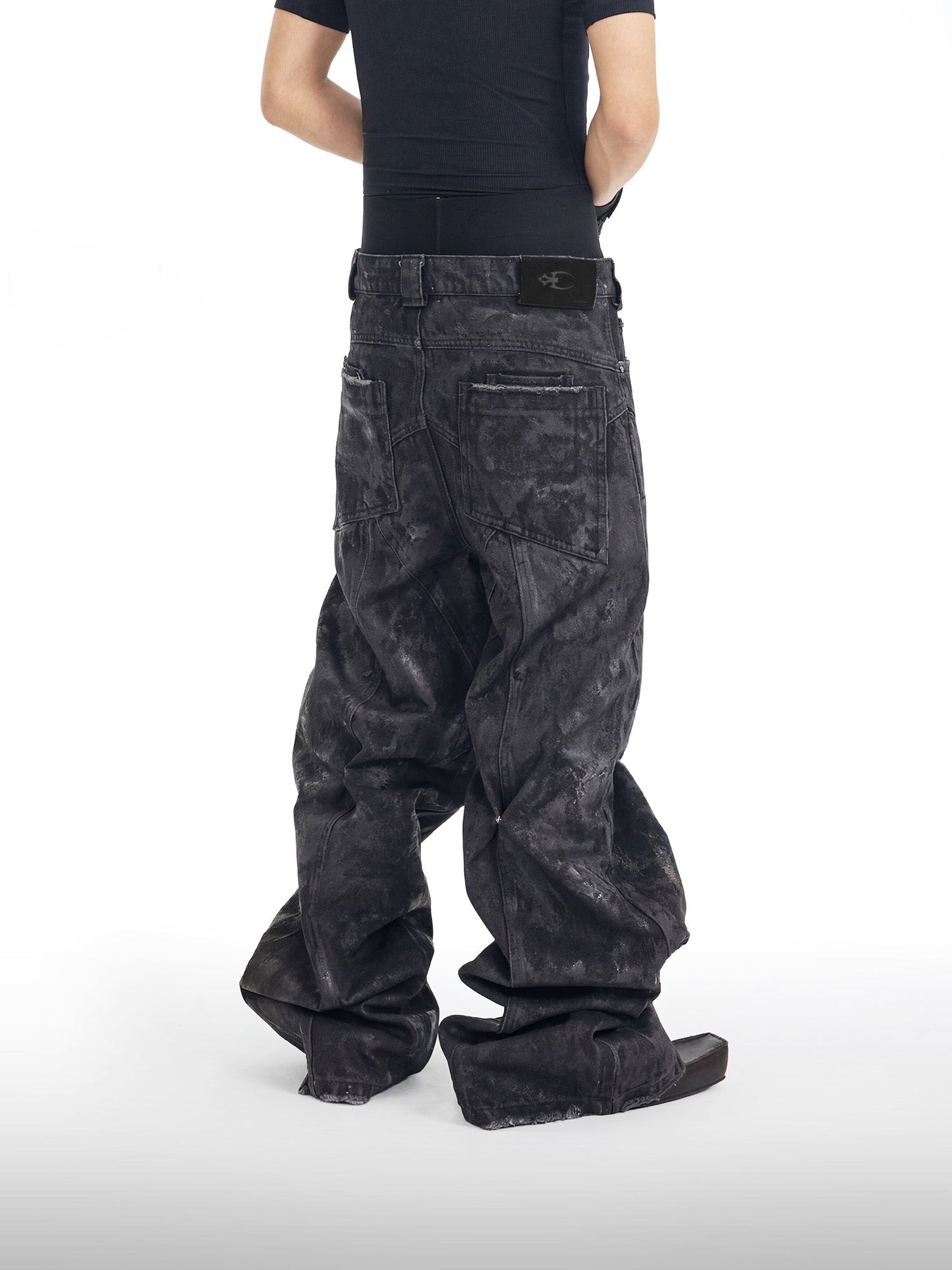 Waxed Reconstructed Jeans