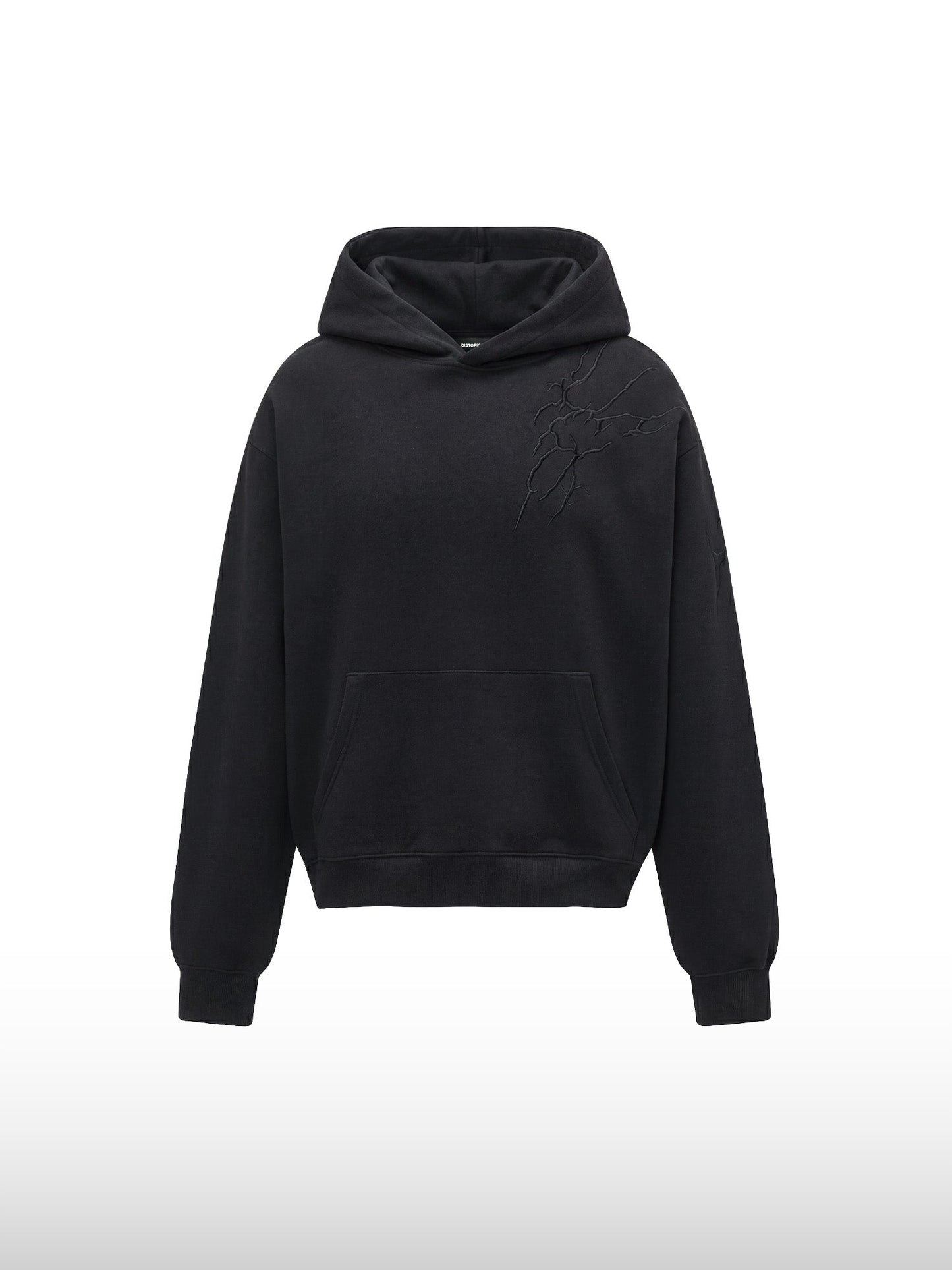 Glitch Vein Oversized Hoodie