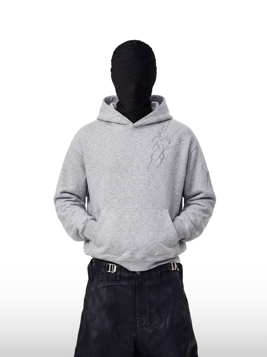 Glitch Vein Oversized Hoodie