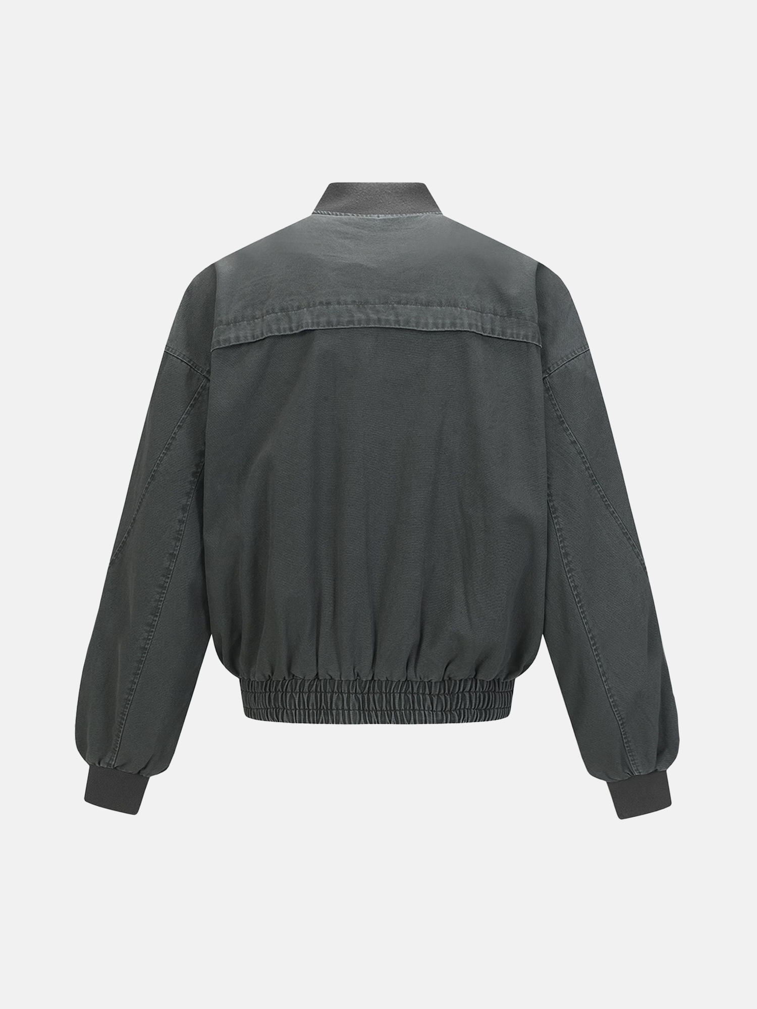 Grey Panel Bomber Jacket