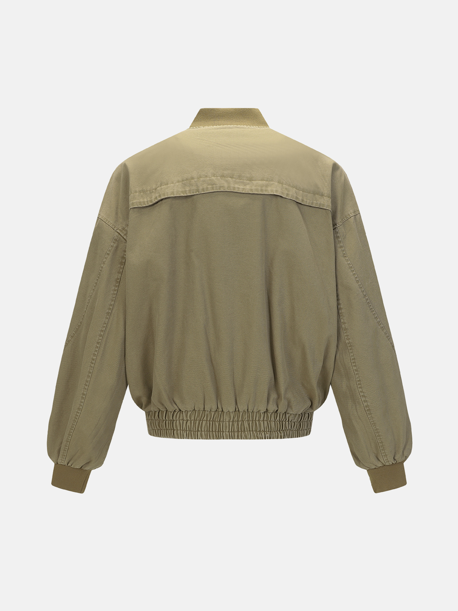 Grey Panel Bomber Jacket