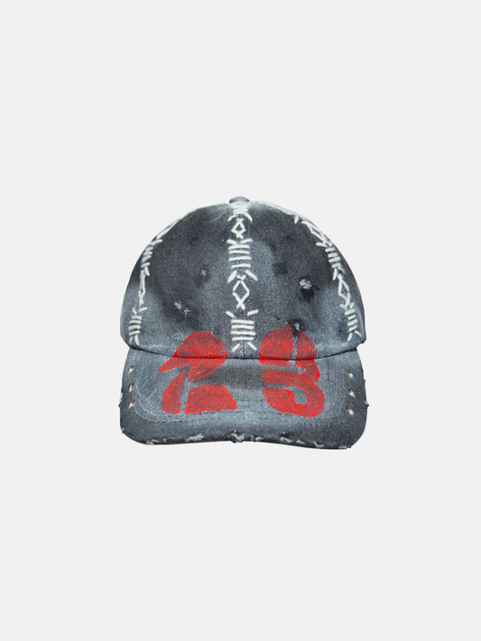 Grey Red 23 Cap