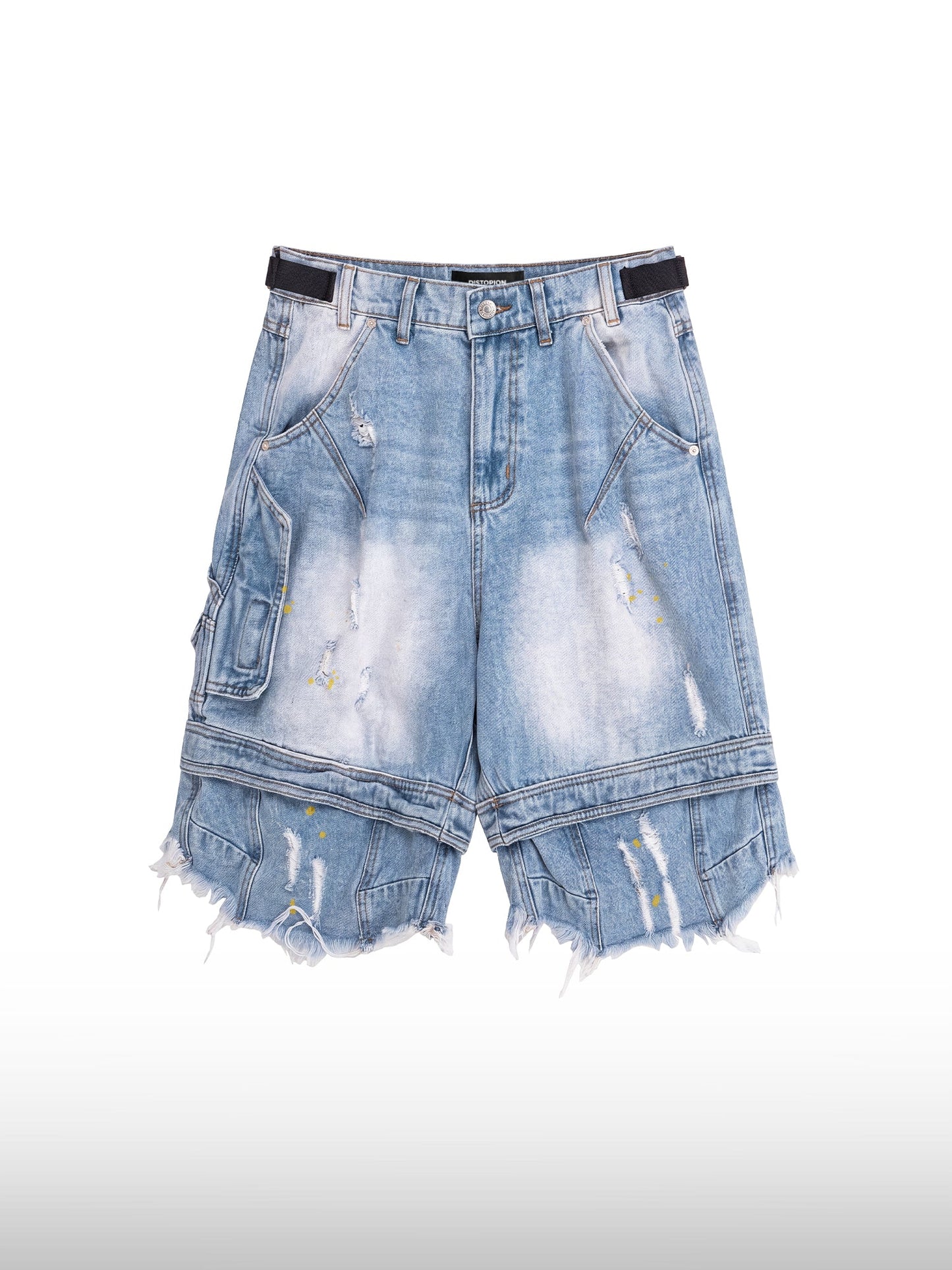 Grunge Denim Shorts