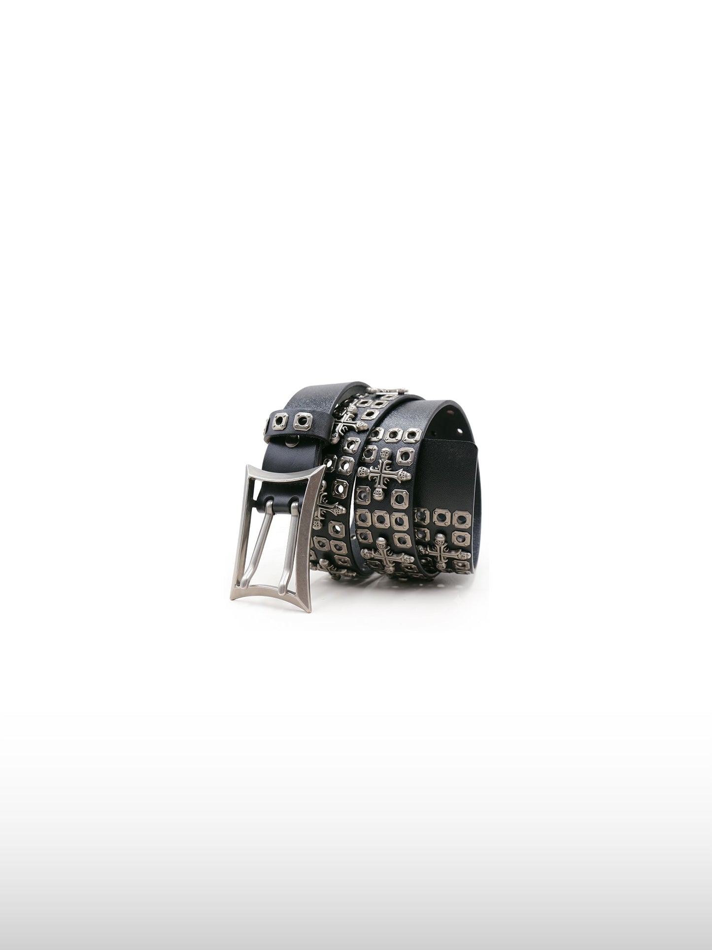Heavy Studded Skull Belt