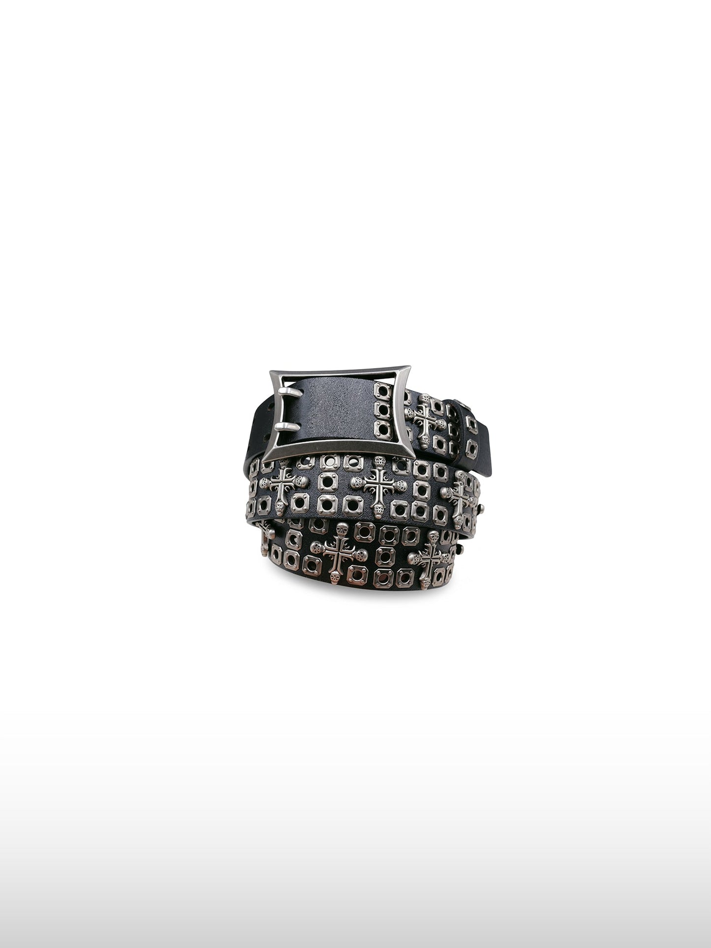 Heavy Studded Skull Belt