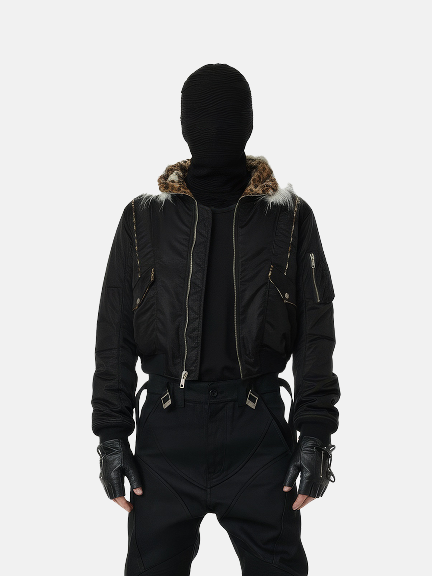 Leopard Lined Fur Jacket