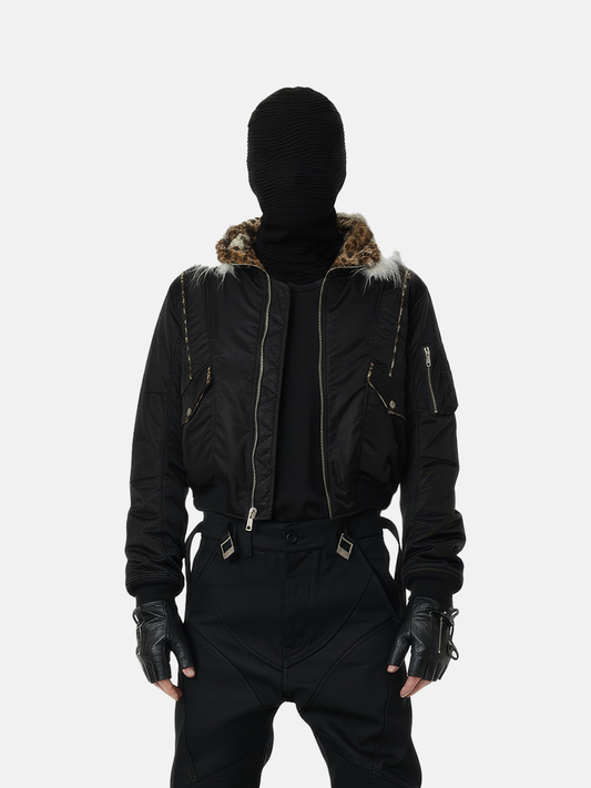 Leopard Lined Fur Jacket