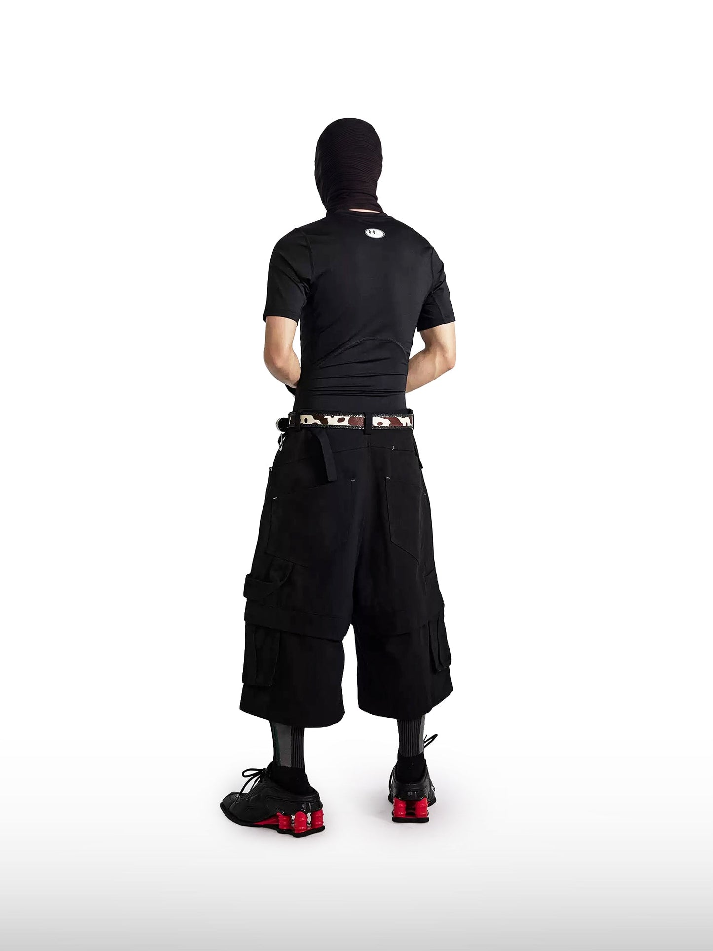 Layered Cargo Streetwear Shorts