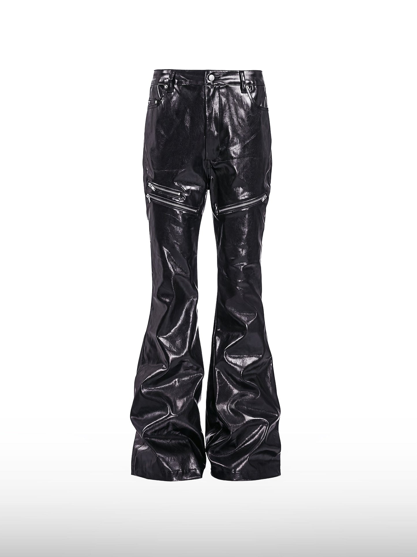 Liquid Black Flare Jeans