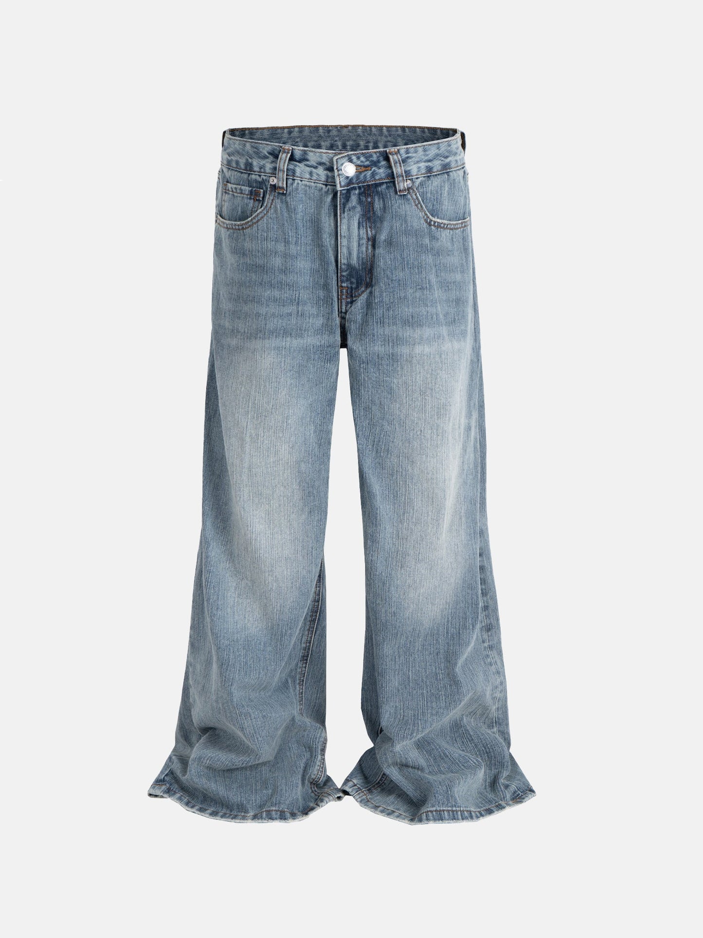 Oversized Faded Jeans