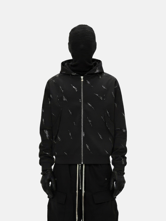 Patterned Hoodie