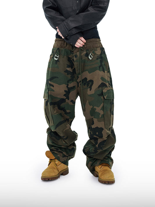 Triple-Waist Camo Pants