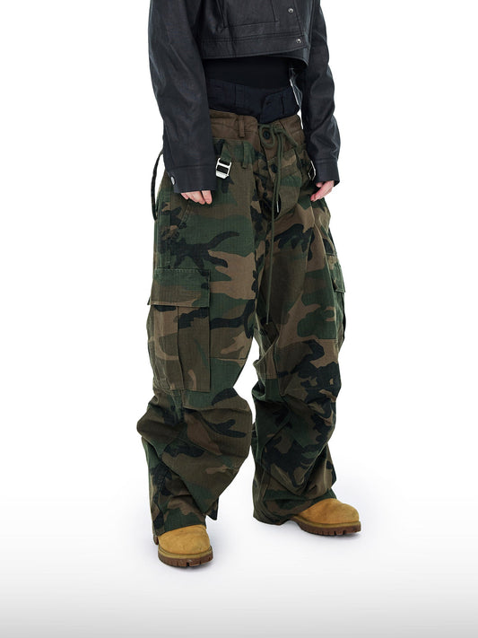 Triple-Waist Camo Pants