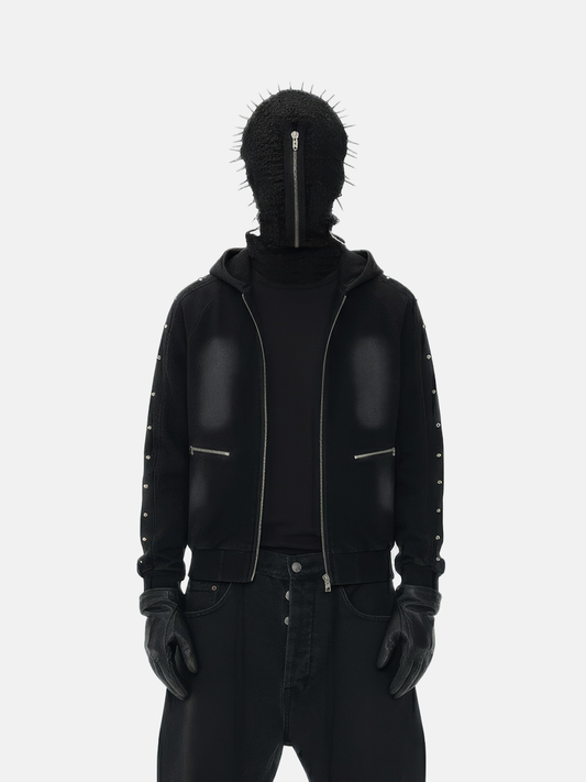 Studded Hoodie Jacket