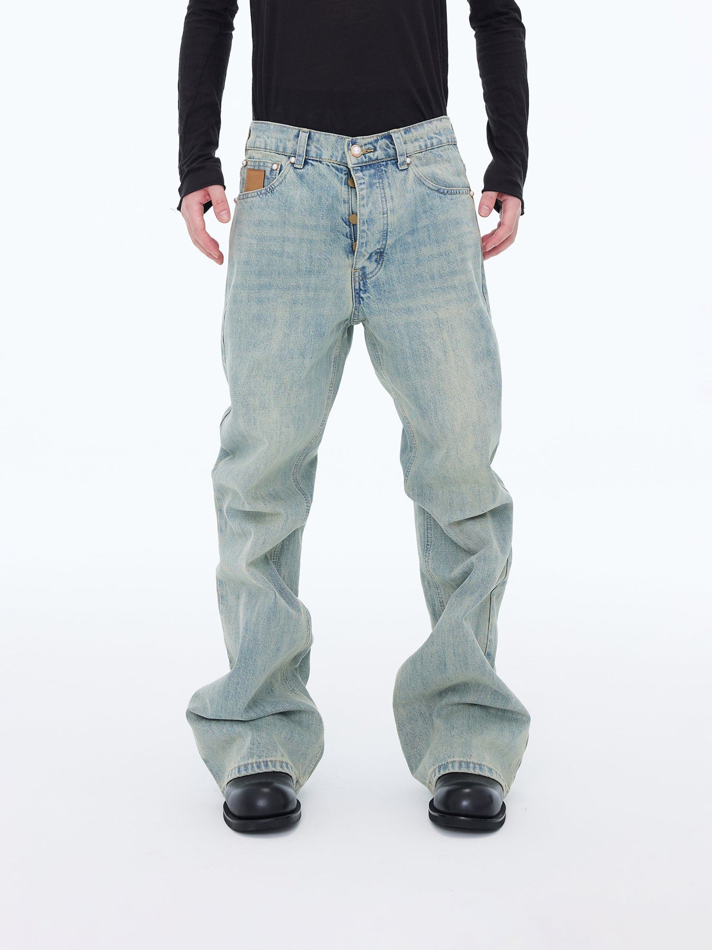 Stacked Wide Jeans