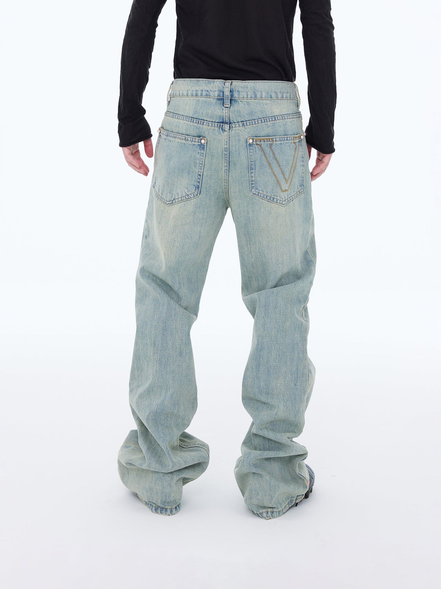 Stacked Wide Jeans