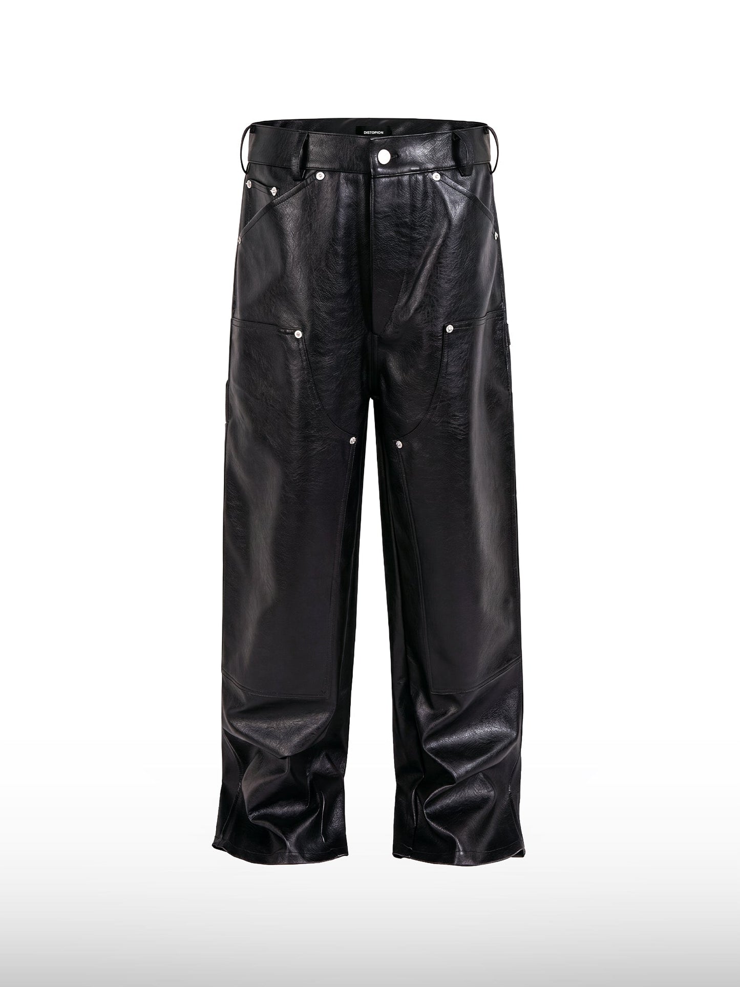 Studded Leather Jeans