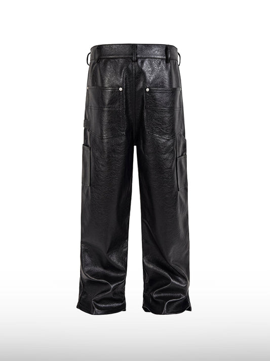 Studded Leather Jeans