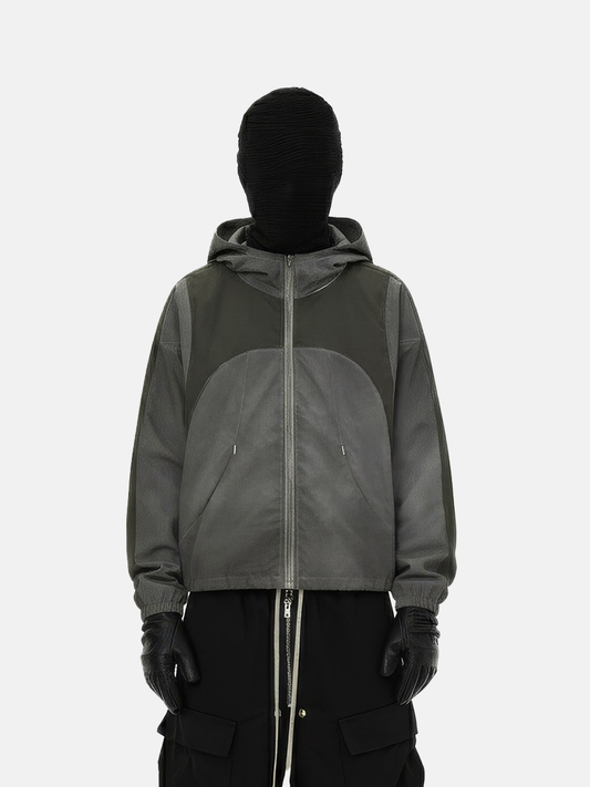 Two-Tone Zip Jacket
