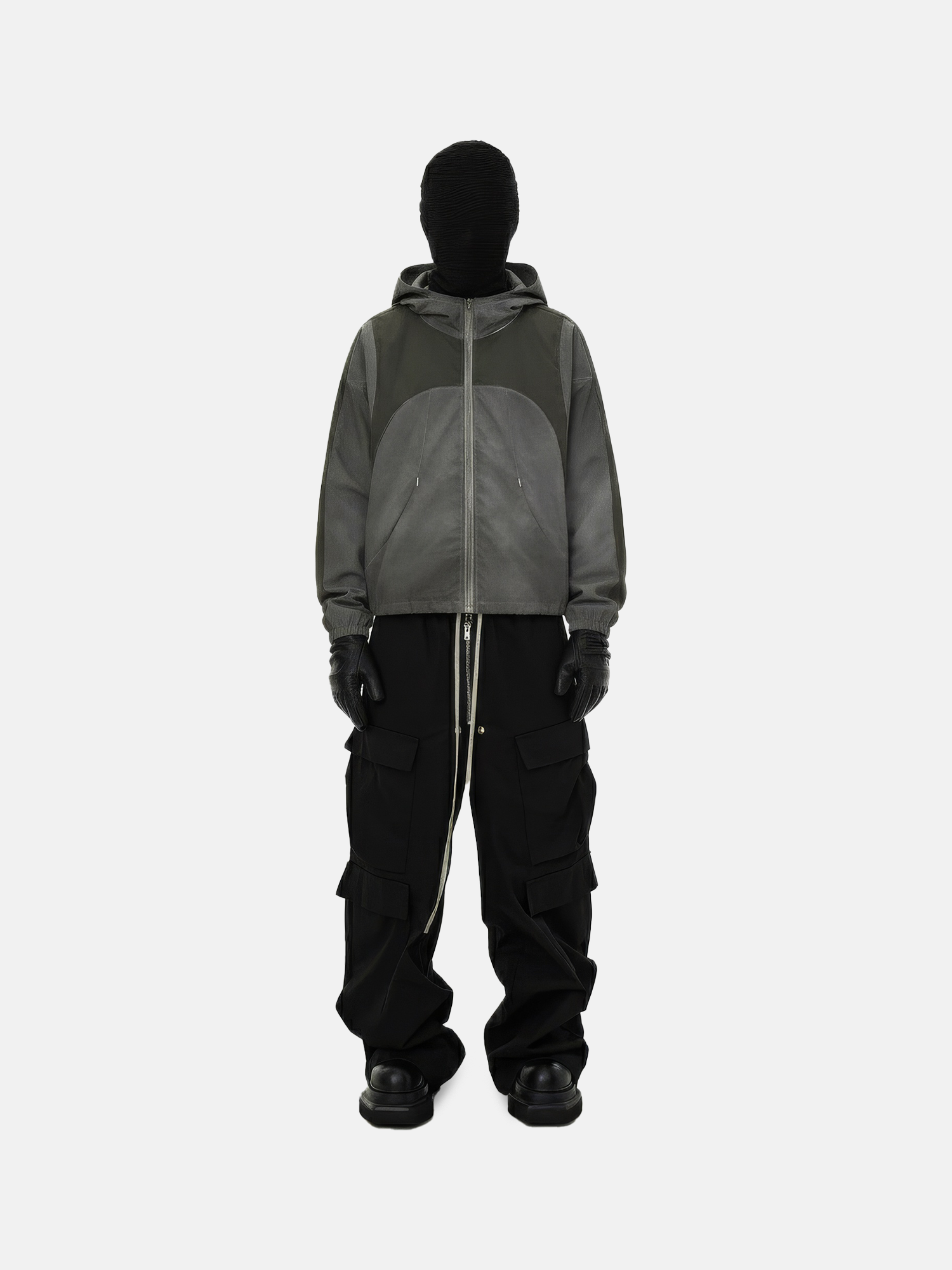 Two-Tone Zip Jacket