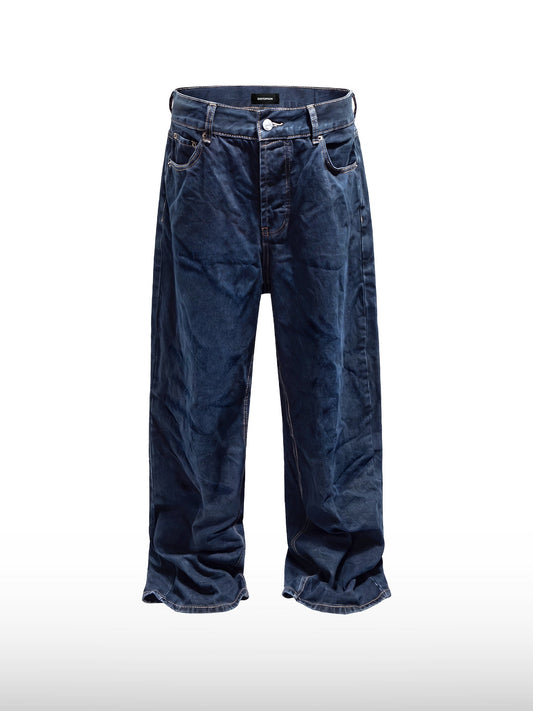 Wide Straight Denim Pants