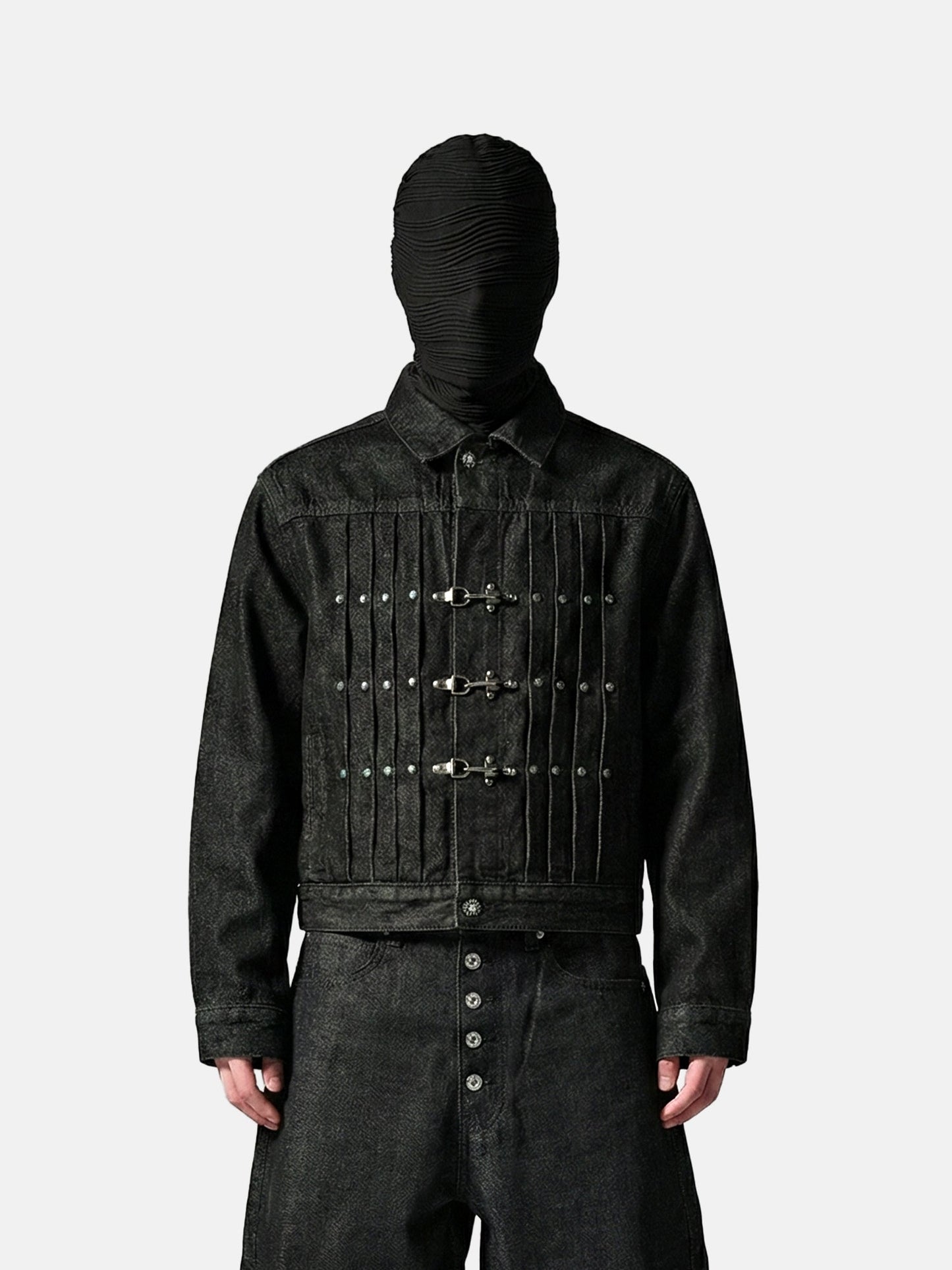Amulet Pleated Denim Jacket