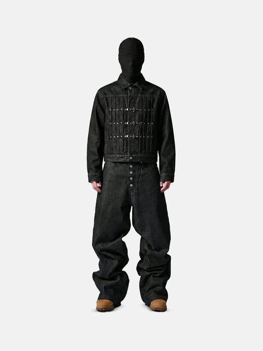 Amulet Pleated Denim Jacket